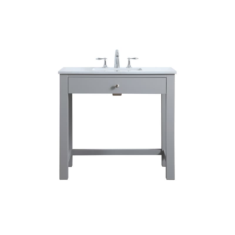 Elegant Lighting VF14836 Hudson 36" Free Standing Single Basin Vanity