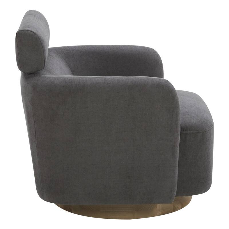 Spruce & Spring Ray Modern Swivel Accent Barrel Chairs