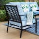 MAISON ARTS 6/7-Piece Patio Conversation Sets, Sofa Set with 2/4 x Single Chairs, 1 x 3-seater Sofa and Coffee Table/Ottomans