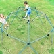 preview thumbnail 2 of 32, 12 ft Kids Climbing Dome Tower - Geometric Jungle Gym with Monkey Bars and 1000 LBS Weight Capacity