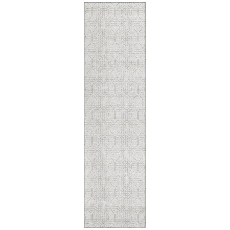 Machine Washable Indoor/ Outdoor Chantille Criss Cross Geo Rug