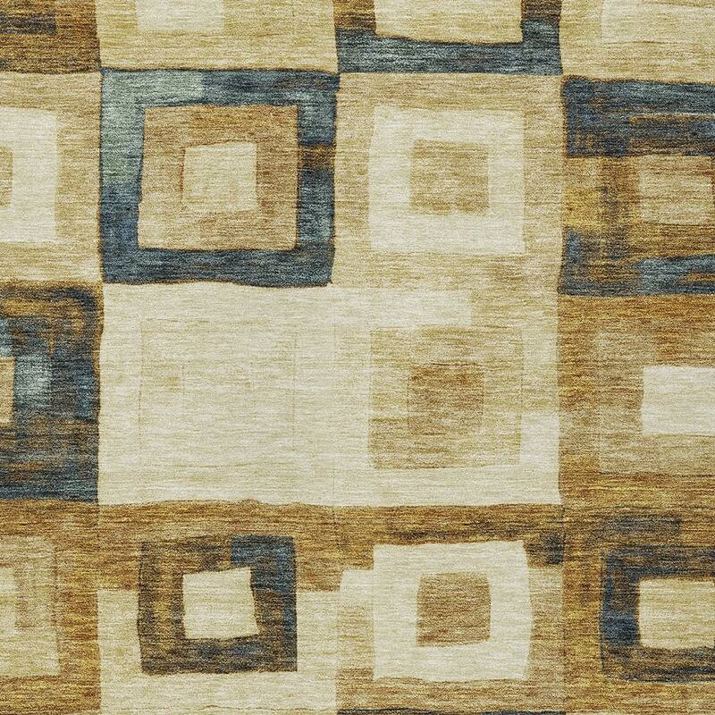 HomeRoots Geometric Transitional Rectangle Outdoor Rug