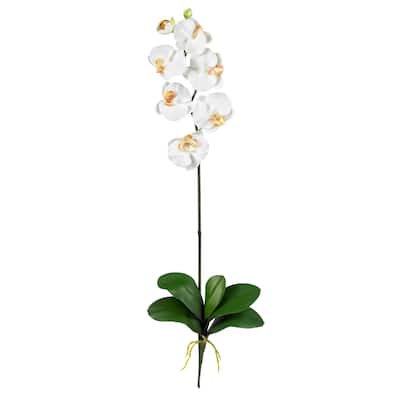 Coastal Charm Orchid Stems (12 Pack) - Elegant Home Decor Flowers - 2.63ft.