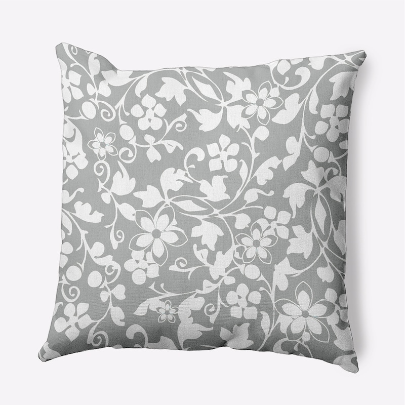 Evelyn Decorative Throw Pillow - Lunar - 16" x 16"