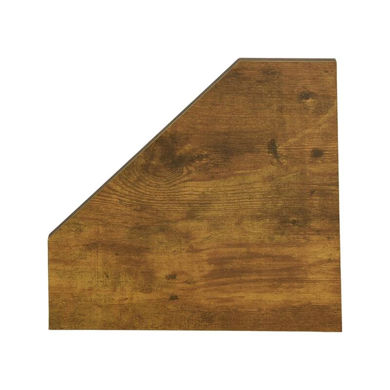Homy Casa Set of 4 Rustic Wall Mounted Shelves, 12" Square Floating Shelf