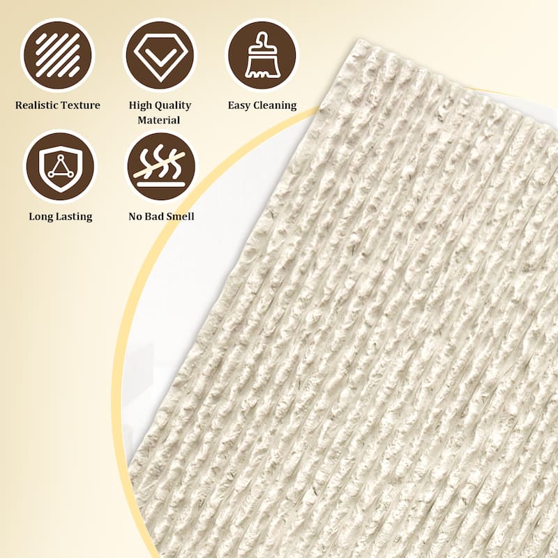 4Pcs 48"x24" 3D Faux Stone Wall Panels Imitation Decorative Wall Tiles for Interior Wall Decor