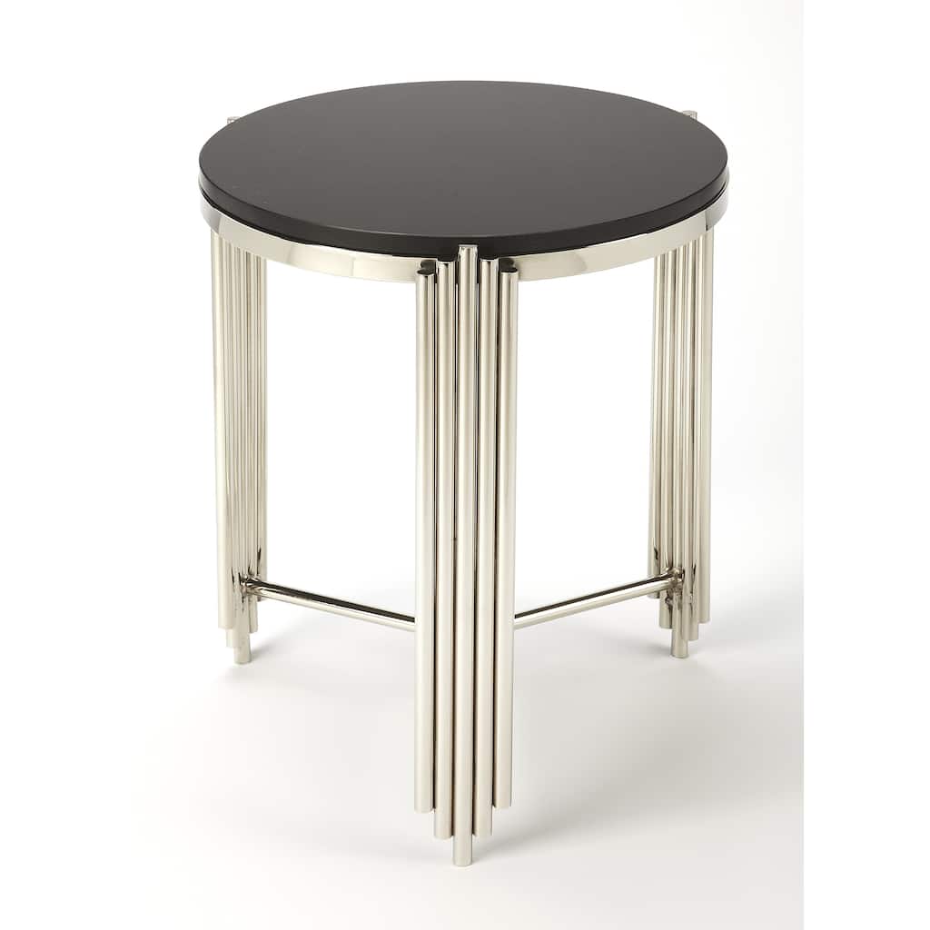 Handmade khalifa Black granite End Table (India)