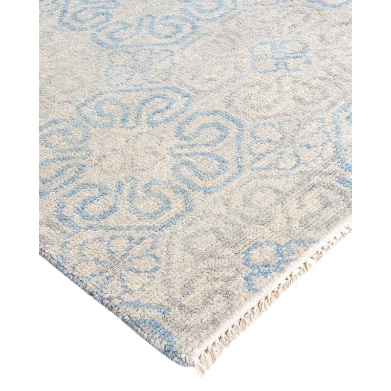 Modern One-of-a-Kind Handmade Area Rug - Beige, 9' 1" x 12' 2" - 9' 1" x 12' 2"