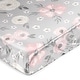 preview thumbnail 1 of 4, Sweet Jojo Designs Grey Watercolor Floral Girl Satin Fitted Crib Sheet Blush Pink Gray White Shabby Chic Rose Flower Farmhouse