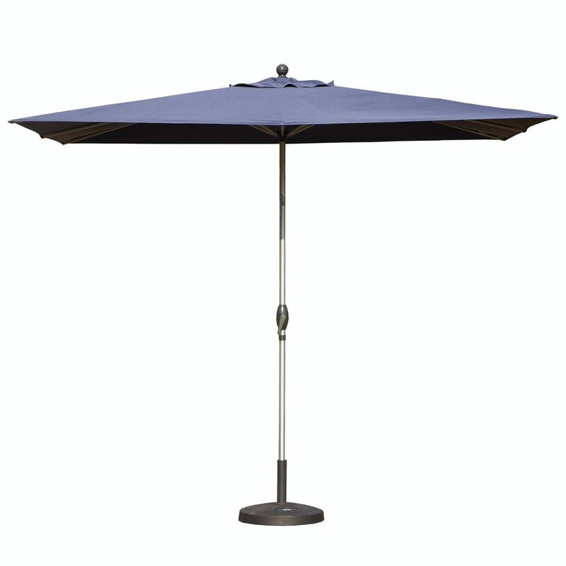Aluminum Frame Patio Umbrella - Easy Tilt - Blue(6.5' × 10')
