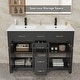 preview thumbnail 113 of 143, Modern Bathroom Vanity with Sink & Faucet Storage Cabinet Set