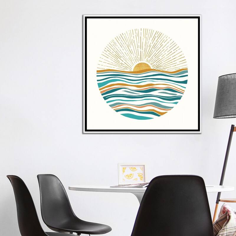 iCanvas "The Sun and The Sea II" by Modern Tropical Framed Canvas Print