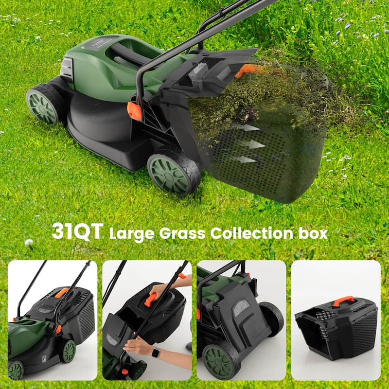 Costway Electric Corded Lawn Mower 12-AMP 14-Inch Walk-Behind - See Details