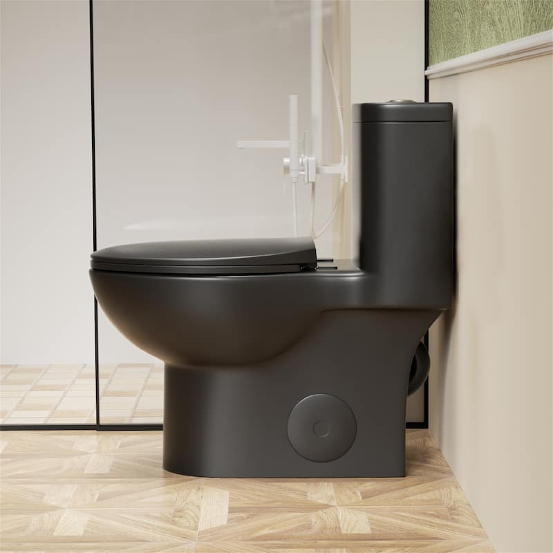 Matt Black Tornado Flush Toilet