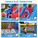 preview thumbnail 4 of 8, Inflatable Bounce House with Blower for 3-10 yr Kids, Bouncy Castle w/Double Slide, 300 LBS Capacity