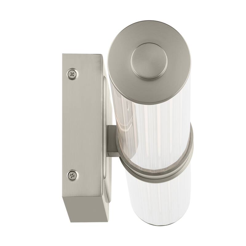 Kichler Lighting Laurene 31" Linear Bath Bar Large LED with Clear Fluted Glass in Brushed Nickel