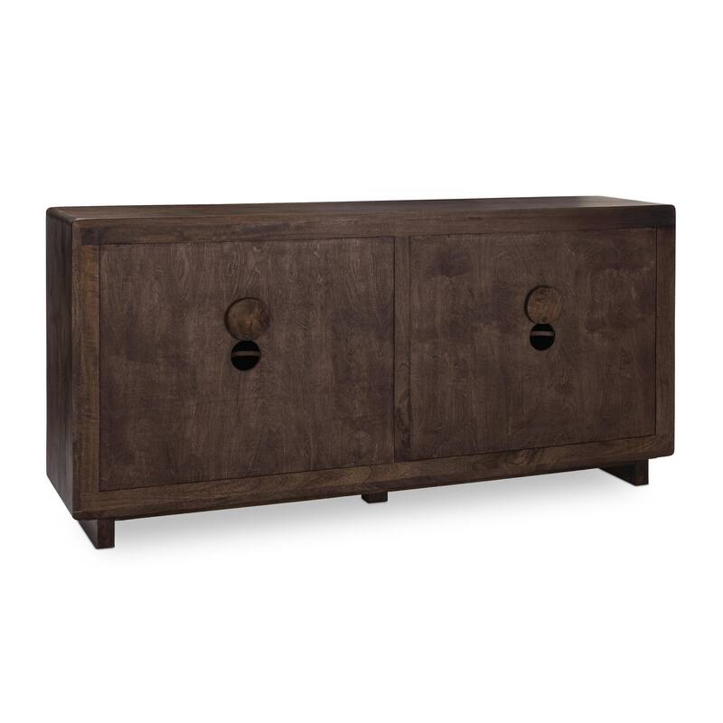 Classic Home Albero 4-Door Mango Wood Sideboard Buffet
