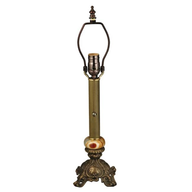 Meyda Tiffany 11684 Candlestick 13" Tall Lamp Base - Natural