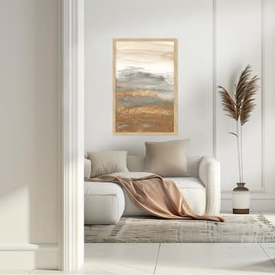 "Desert Landscape" Framed Textured Wall Art