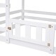 preview thumbnail 5 of 34, Twin over Twin House Bunk Bed with Safety Rails, Ladder, Fence & Door