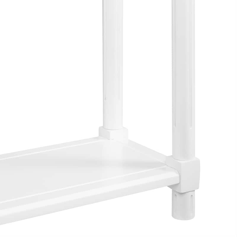 NewRidge Home Goods Harrison Narrow Side Table, White, Set of 2