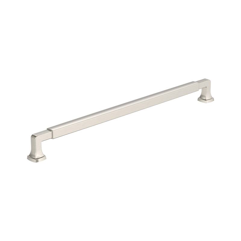 Amerock Stature Cabinet and Furniture Pull - 12-5/8 in (320 mm) Center-to-Center - Satin Nickel