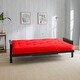 preview thumbnail 7 of 8, Full-Size 10-inch Red Suede Futon Mattress