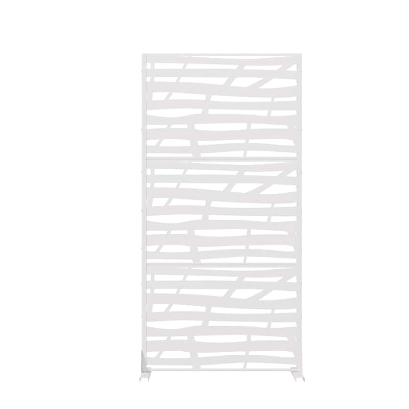 Jungle Metal Privacy Screen Panel Free Standing