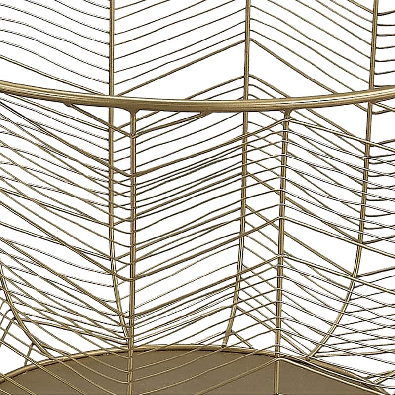 Elk Home Tuckernuck Brass Metal 19 Inch Wide Basket