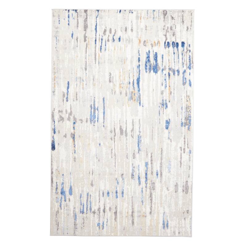 ECARPETGALLERY Machine Made Juniper Grey Area Rug - Grey - 5'0 x 8'0