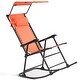 Shop Zero Gravity Folding Rocking Chair Rocker Porch ...