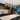 Modern Industrial 5-Light Black Gold Linear Chandelier Clear Glass Kitchen Island Lights for Dining Room