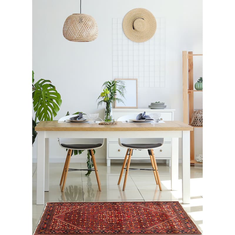 ECARPETGALLERY Hand-knotted Anadol Red Wool Rug - 4'7 x 6'7