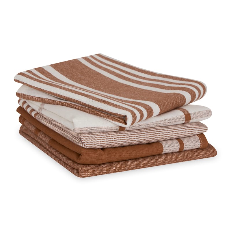 Classic Oversized Woven Dishtowels (Set of 5)