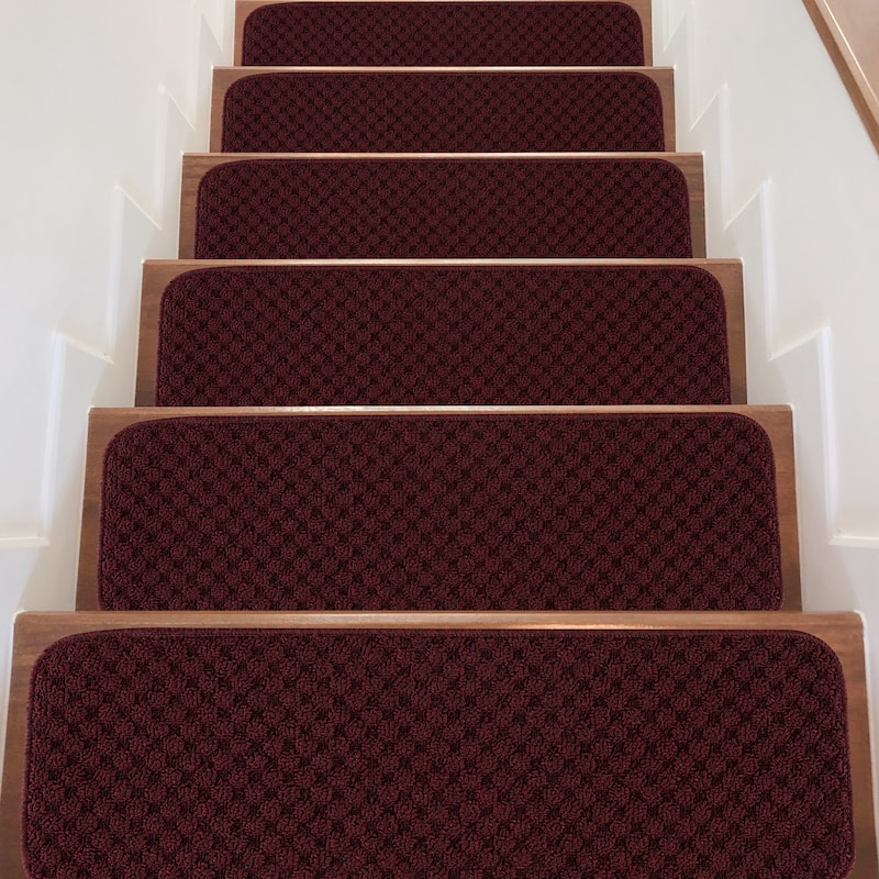 Beverly Rug Non Slip Stair Treads for Wooden Steps, 8''x26''