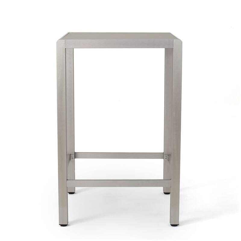 Cape Coral Outdoor 3-piece Bar Set with Glass Table Top by Christopher Knight Home