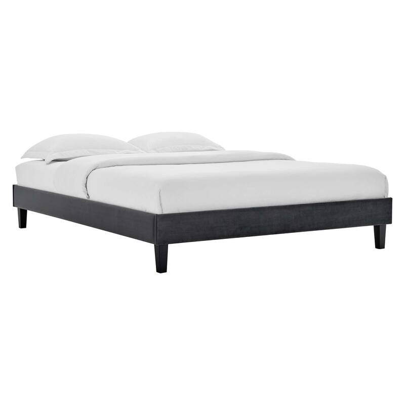 Amber Performance Velvet Twin Platform Bed