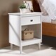 preview thumbnail 5 of 30, Walker Edison Bullrushes 1-drawer Solid Wood Nightstand
