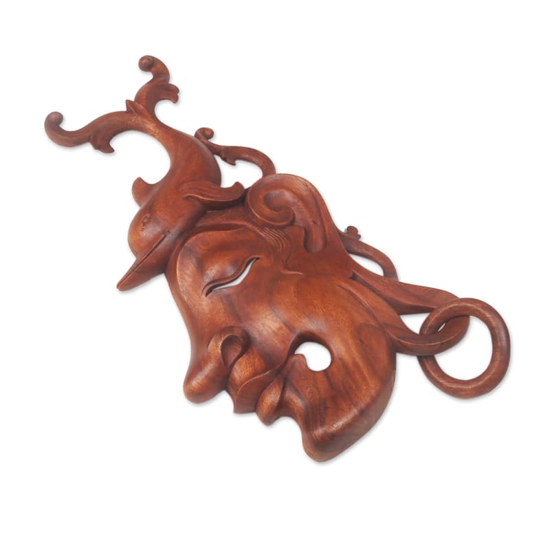 Novica Handmade Mermaid Wonder Wood Wall Sculpture