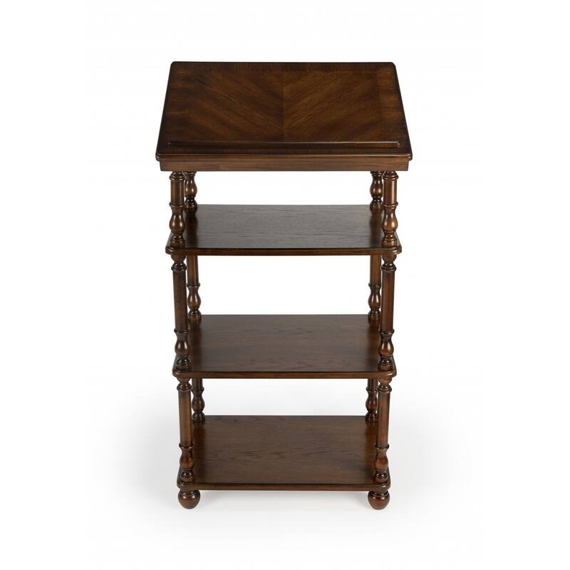 24" Brown Poplar Solid Manufactured Wood Secretary Desk - Brown