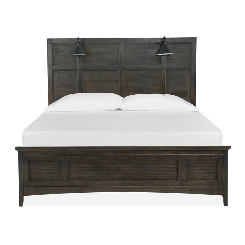 Magnussen Home Westley Falls Graphite Lamp Panel Bed