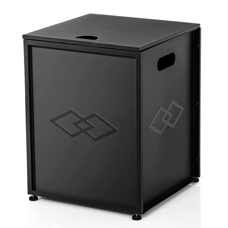 Metal Gas Tank Holder Storage Side Table for 20 Pound Propane Tank