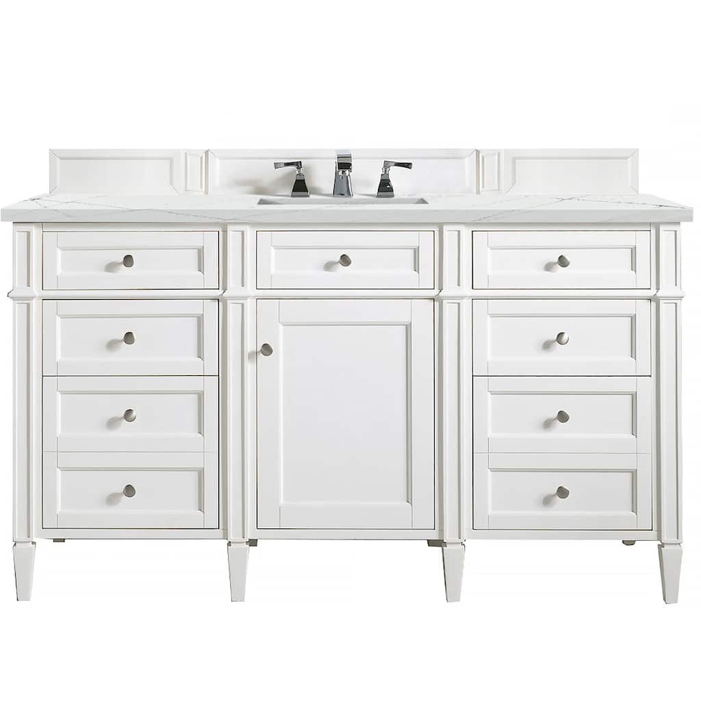 James Martin Vanities 650-V60S-FENC Brittany 60" Free Standing Single