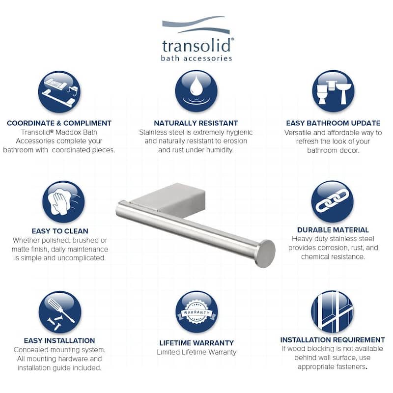 Transolid MSPH Maddox Wall Mounted Toilet Paper Holder