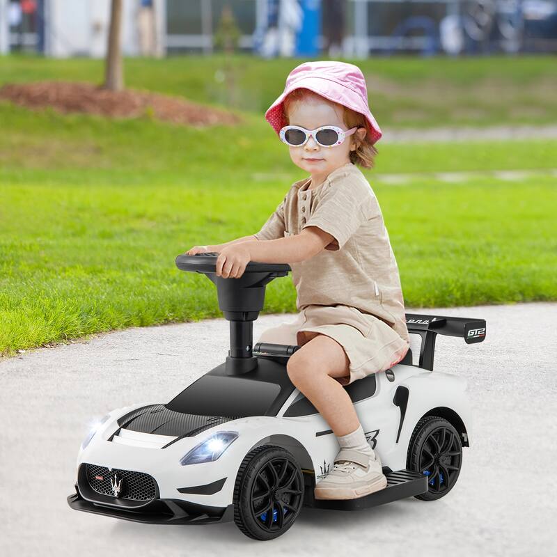 Gymax Electric Kids Ride on Push Car Maserati Licensed Foot to Floor