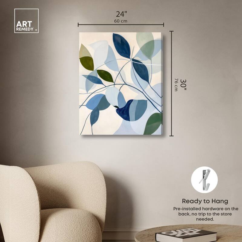 Woven Botanicals I Canvas by Art Remedy, Gallery Wrapped