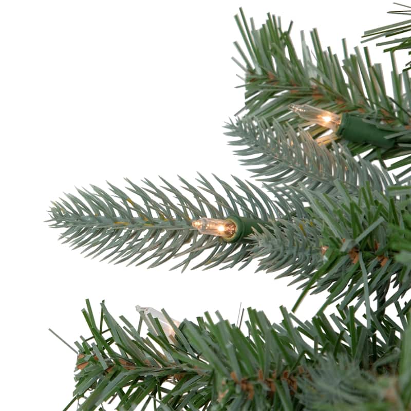 7.5' Pre-Lit Granville Fraser Fir Slim Artificial Christmas Tree Clear Lights