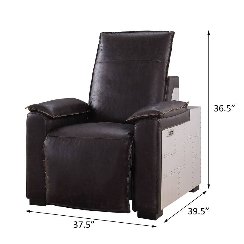 Broadway Dark Grain Brown Power Motion Recliner