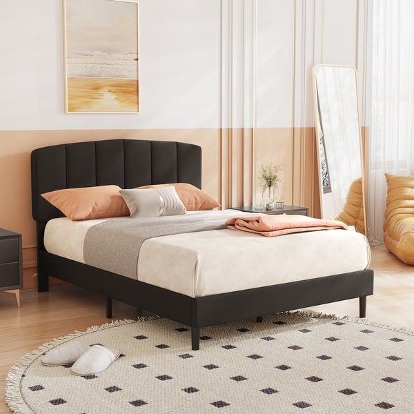 Bed Claw Heavy-Duty Hook-On 82" X 6 " Replacement Queen / King Wood Bed Side Rails Bed Frame Medium Finish