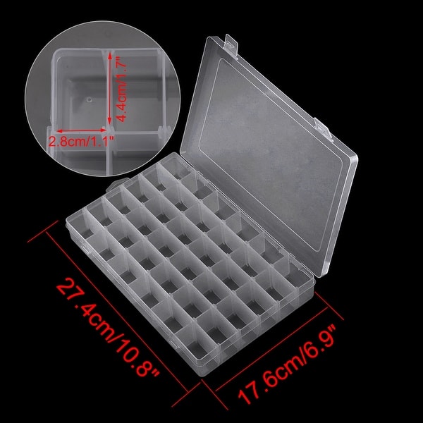 36 Grids Grid Storage Box Removeable PP Plastic Case for Small Jewelry -  36Grids 27.4x17.6cm - Bed Bath & Beyond - 32668730